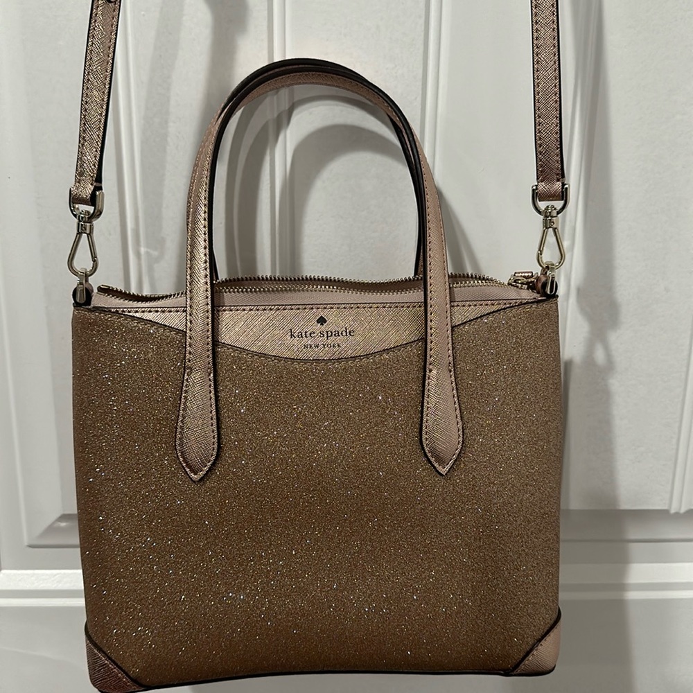 NEW Kate Spade mini tote in ROSE gold.